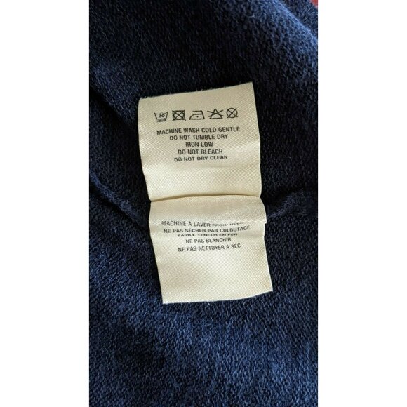 Moth Anthropologie Women Sweater Dress Navy Knit Hi-Lo Assimertic Size S - Picture 8 of 9